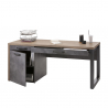 Houten design bureau voor kantoor en studeerkamer 170x69 cm met lades Logan Aanbod