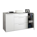 Wit en betongrijs modern design dressoir 160x45 cm Leyla Aanbod