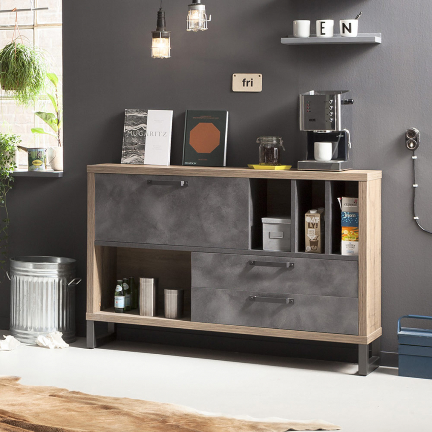 Ladekast in industriële stijl Melbourne Aanbieding Ladekast in industriële stijl Melbourne Aanbieding