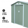 Tuinhuis schuur van gegalvaniseerd plaatstaal 213x191x195 cm St.Moritz NATURE Korting