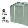 Tuinhuis schuur van gegalvaniseerd plaatstaal 277x191x202 cm Ortisei NATURE Aanbod