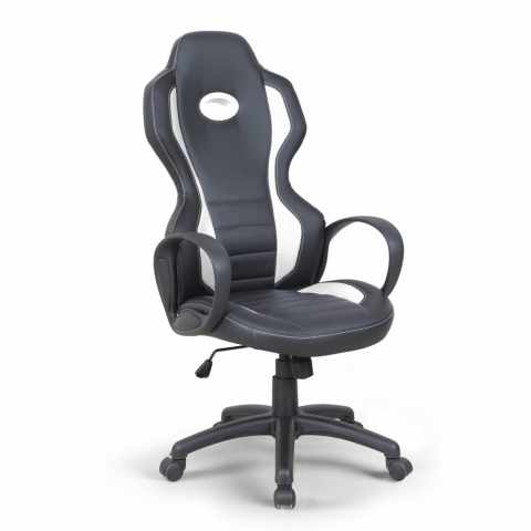 Bureaustoel met een Race Design van Comfortabel Eco-Leer F1