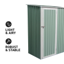 Tuinhuis schuur van groen gegalvaniseerd plaatstaal 143x89x186 cm Amalfi NATURE Aanbod