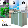 Tuinhuis schuur van gegalvaniseerd plaatstaal 213x127x195 cm Chalet NATURE Verkoop
