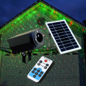 Kerst LED-laserlichtprojector voor kerstgevel met zonnepaneel Verkoop