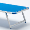 Set van 2 aluminium ligbedden met schuifdak Nettuno 