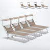 4 Aluminium strand ligbedden Limited Edition Santorini Model