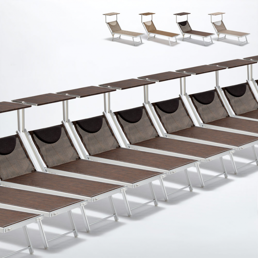 Set van 20 Santorini Limited Edition ligbedden van aluminium Aanbieding