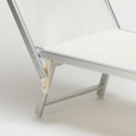 Professioneel aluminium ligbed Santorini voor het strand 