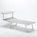 Professionele strandligstoel Italia uit aluminium 