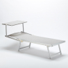Professionele strandligstoel Italia uit aluminium 