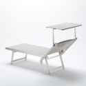 Professionele strandligstoel Italia uit aluminium 