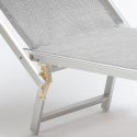 Professionele strandligstoel Italia uit aluminium 
