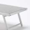 Professionele strandligstoel Italia uit aluminium 