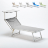 Professionele strandligstoel Italia uit aluminium 