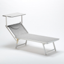 Professionele strandligstoel Italia uit aluminium 