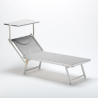 Professionele strandligstoel Italia uit aluminium 