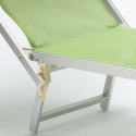 Professionele strandligstoel Italia uit aluminium 