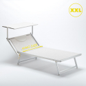 Set van 20 aluminium strandligbedden Grande Italia XL Korting