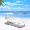 Set van 20 aluminium strandligbedden Grande Italia XL Aanbod
