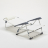 Opvouwbare strandstoel Gargano met armleuningen van aluminium  Afmetingen