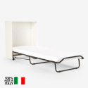 Opklapbed met matras en lattenbodem 80x190 cm Atena Korting