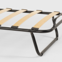 Opklapbed op wielen met matras en lattenbodem 80x180 cm Ares 