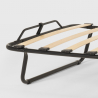 Opklapbed op wielen met matras en lattenbodem 80x180 cm Ares 
