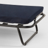 Opklapbed op wielen met matras en lattenbodem 80x180 cm Ares 