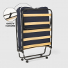 Opklapbed op wielen met matras en lattenbodem 80x180 cm Ares 