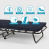 Opklapbed op wielen met matras en lattenbodem 80x180 cm Ares 