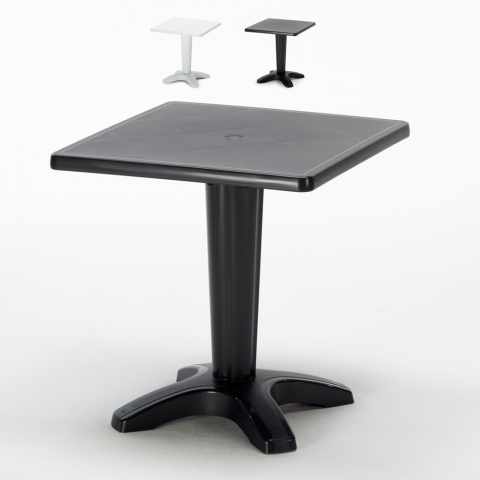 Grand Soleil vierkante salontafel uit polypropyleen 70x70 Zavor Aanbieding