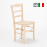 Klassieke houten stoel Paesana Wood 