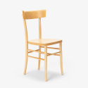 Klassieke en rustieke houten stoel Milano 