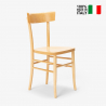 Klassieke en rustieke houten stoel Milano 