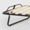 Opklapbed met lattenbodem en microvezelmatras 80x180 cm Apollo 