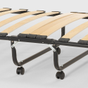 Opklapbed met lattenbodem en microvezelmatras 80x180 cm Apollo 