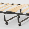Opklapbed met lattenbodem en microvezelmatras 80x180 cm Apollo 
