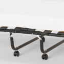 Opklapbed met lattenbodem en microvezelmatras 80x180 cm Apollo 