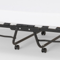 Opklapbaar bed Demetra met microvezel matras en lattenbodem, 80x190cm 