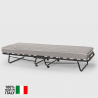 Opklapbaar bed Demetra met microvezel matras en lattenbodem, 80x190cm Afmetingen