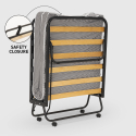 Opklapbaar bed Demetra met microvezel matras en lattenbodem, 80x190cm Aankoop