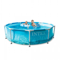 Intex 28208 Beachside Metal Frame bovengronds rond zwembad 305x76 cm  Aanbieding