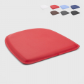 Set van 4 kunstleren kussens voor industriële stoelen 32x32 cm Fix Aanbieding
