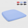Set van 4 kunstleren kussens voor industriële stoelen 32x32 cm Fix Voorraad