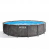 Intex 26742 Prism Frame Greywood rond bovengronds zwembad 457x122 cm Verkoop