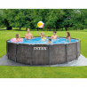Intex 26742 Prism Frame Greywood rond bovengronds zwembad 457x122 cm Aanbod