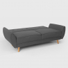 3-zits slaapbank in Scandinavisch design van stof Fortaleza 