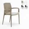 Set van 18 polyrotan stoelen van met armleuningen Grand Soleil Boheme Model