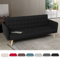 3-zits stoffen slaapbank in Scandinavisch design Malibu 